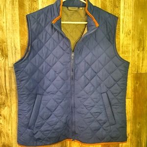 Saddlebred Blue Quilted Zip Vest
